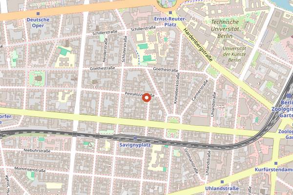 Map showing A-Trane in Berlin