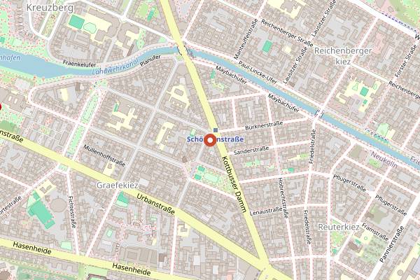 Map showing Bei Schlawinchen in Berlin
