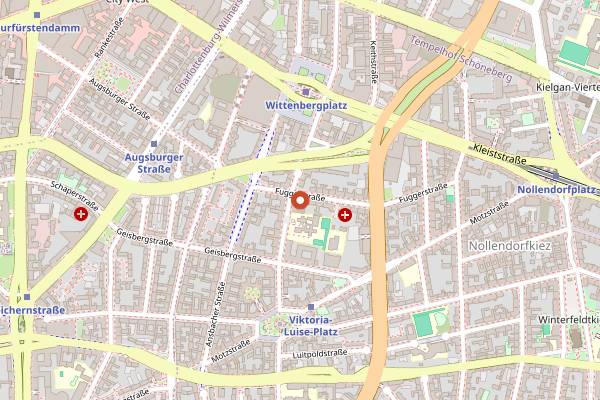 Map showing Connection Club in Berlin