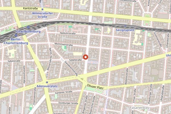Map showing Das Klo in Berlin