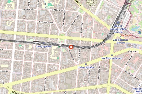 Map showing Diener Tattersall in Berlin