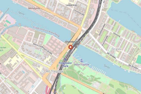 Map showing Else in Berlin