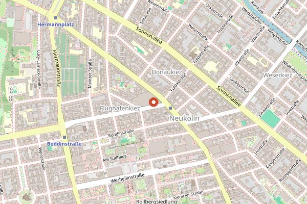 Map showing Klunkerkranich in Berlin