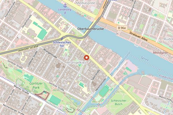 Map showing Lido in Berlin