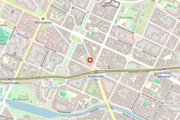 Map showing Moebel Olfe in Berlin