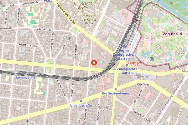 Map showing Quasimodo in Berlin