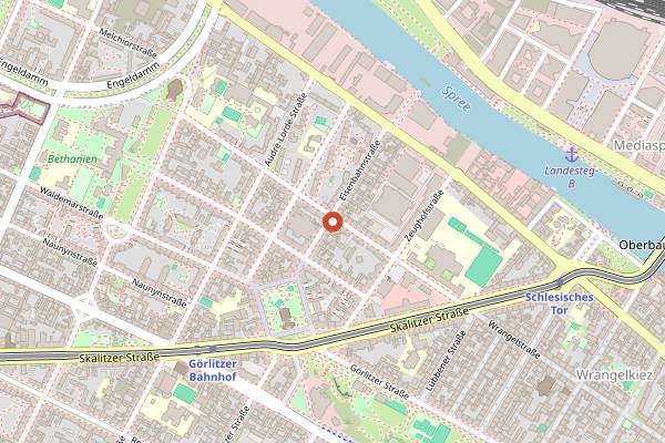 Map showing Schwarze Traube in Berlin