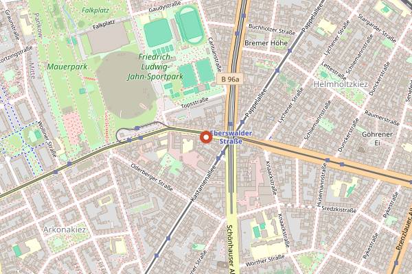 Map showing Tipsy Bear in Berlin