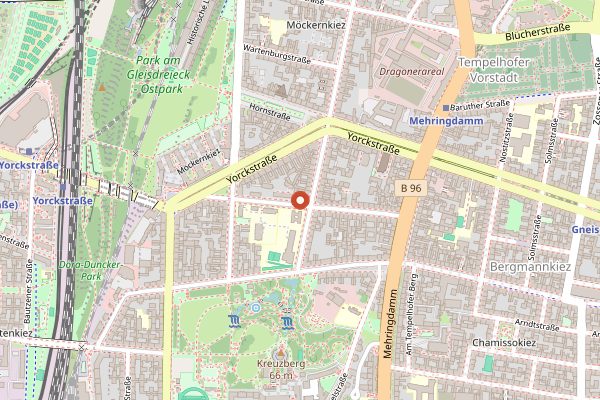 Map showing Faelt in Berlin