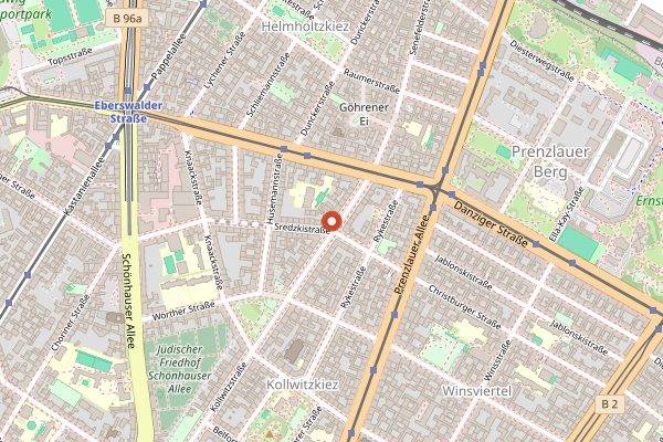 Map showing Matthias in Berlin