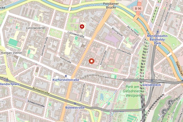 Map showing Panama in Berlin