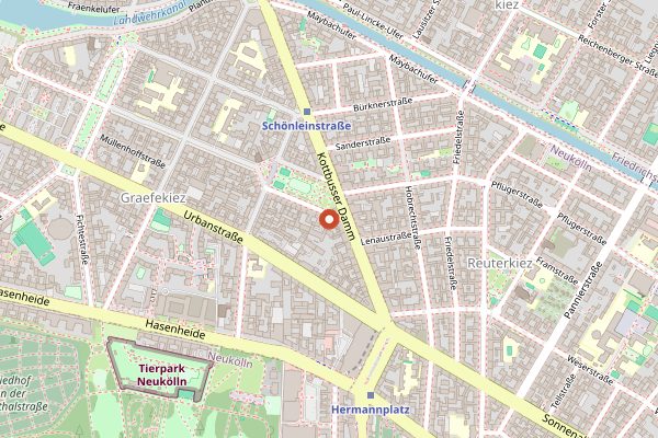 Map showing Imren Grill in Berlin