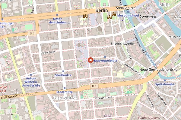 Map showing Freundschaft in Berlin