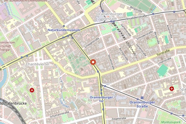 Map showing Weinbar Rutz in Berlin