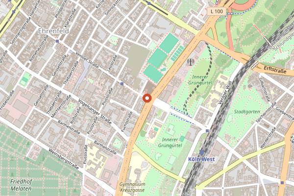 Map showing Bremer Stadtmusikanten Backstube in Cologne