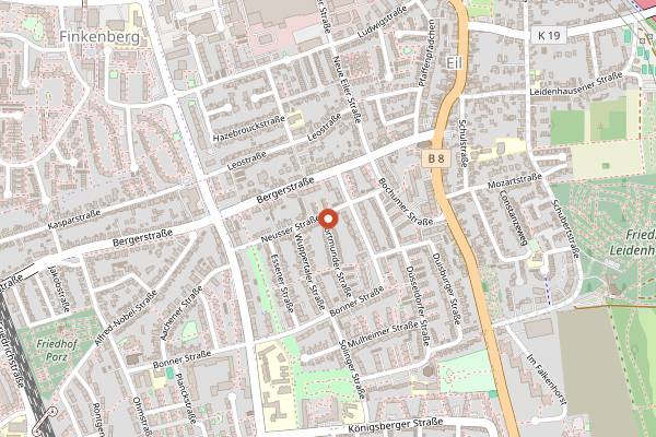 Map showing epi Boulangerie Lindenthal in Cologne