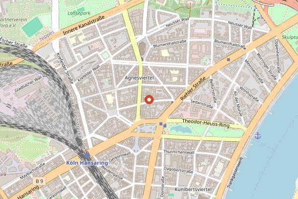 Map showing Toddy Tapper in Cologne