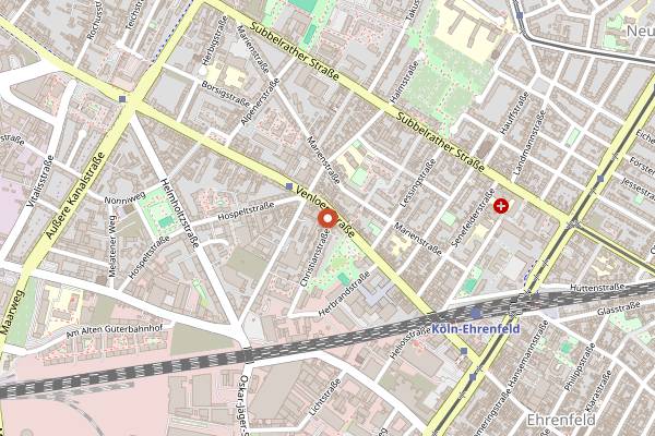 Map showing Braustelle in Cologne