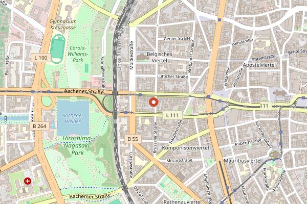 Map showing Grabz Smashburger in Cologne