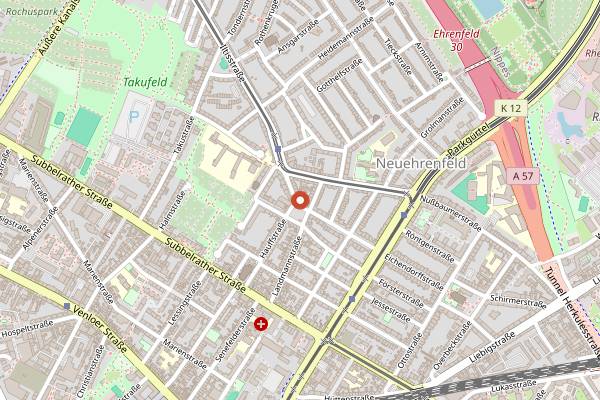 Map showing Cafe Art in Cologne