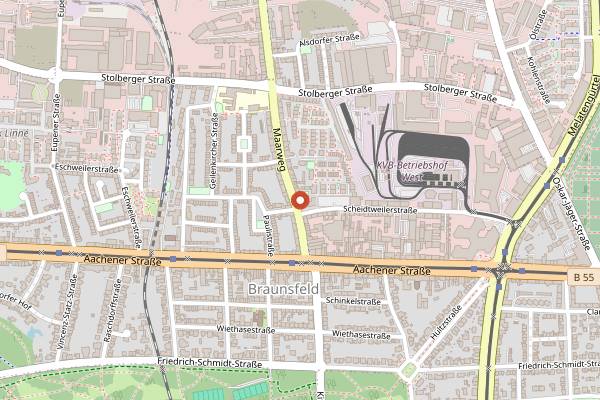 Map showing CafeCafe in Cologne