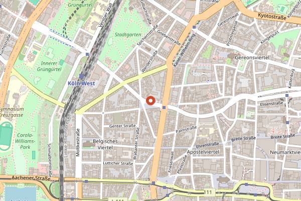 Map showing Hommage in Cologne
