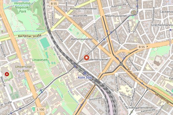 Map showing ST LOUIS Breakfast in Cologne