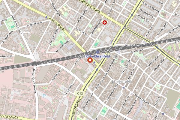 Map showing Kebapland in Cologne