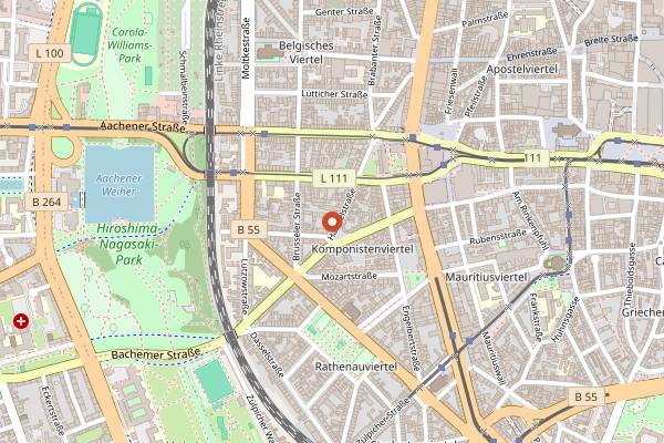 Map showing Kochfabrik Köln in Cologne