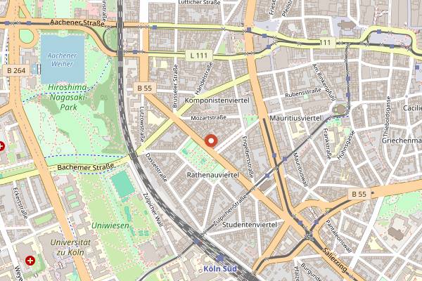 Map showing Mazal Tov in Cologne