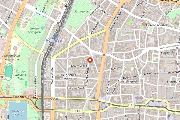 Map showing Well Being in Cologne