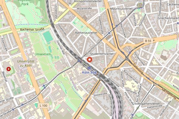 Map showing La Société in Cologne