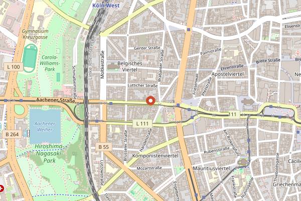 Map showing Petit Frère in Cologne
