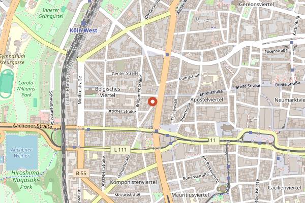 Map showing Wen Cheng Hand-Pulled Noodles in Cologne