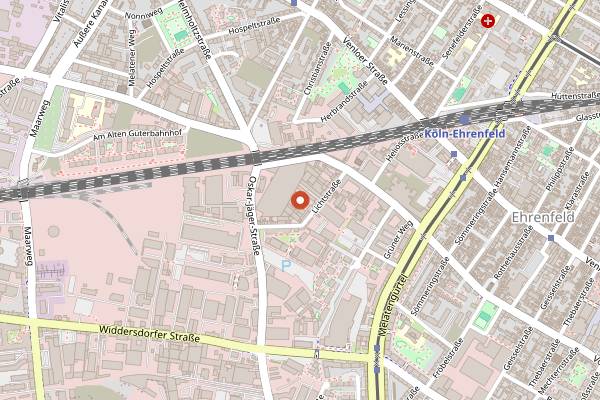 Map showing Live Music Hall in Cologne