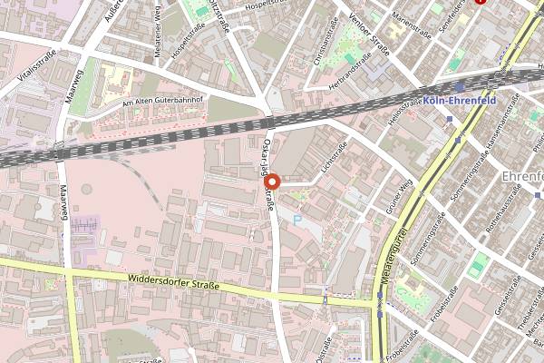 Map showing Sonic Ballroom in Cologne