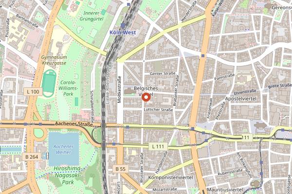 Map showing C.C. Kowalski in Cologne