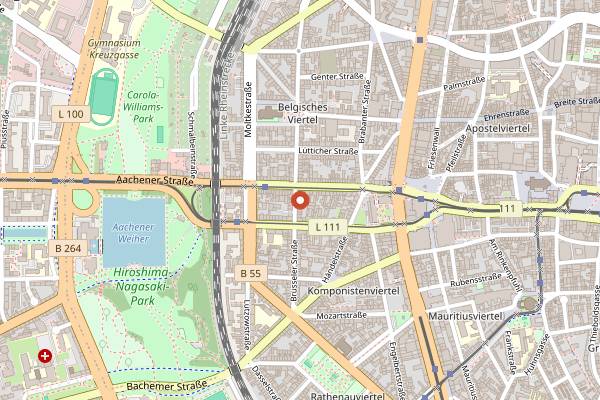 Map showing Coco Viet in Cologne