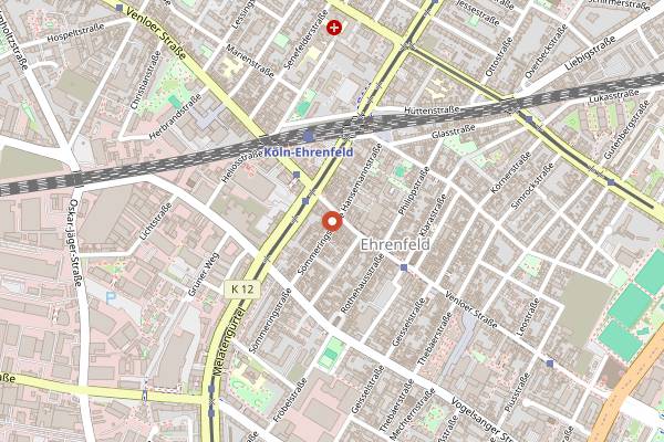 Map showing Antep Mangal in Cologne