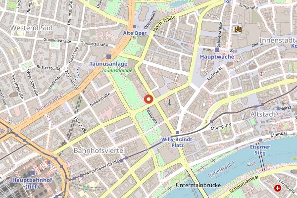 Map showing Our Daily Bread in Frankfurt