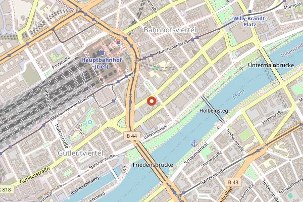 Map showing Burbank in Frankfurt