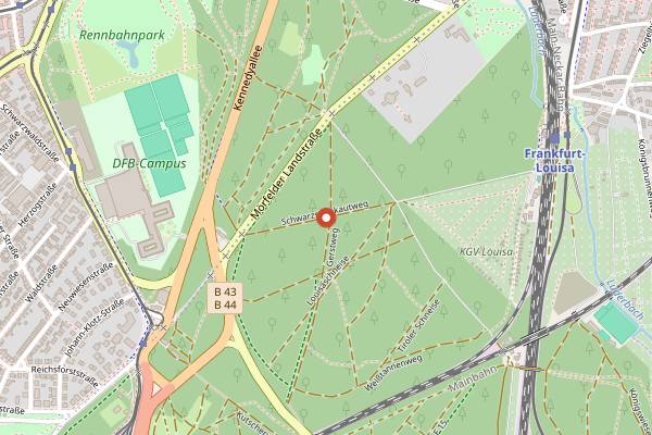 Map showing Zur Buchscheer in Frankfurt