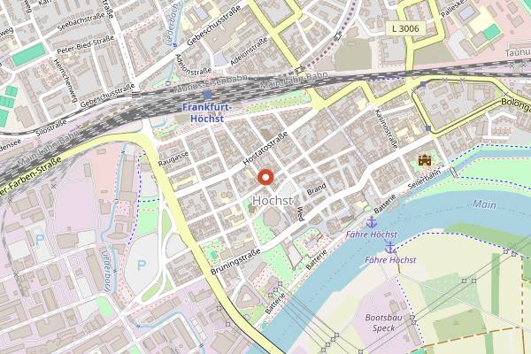 Map showing Wunderbar in Frankfurt