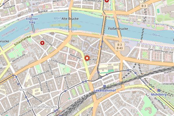 Map showing Dauth-Schneider in Frankfurt