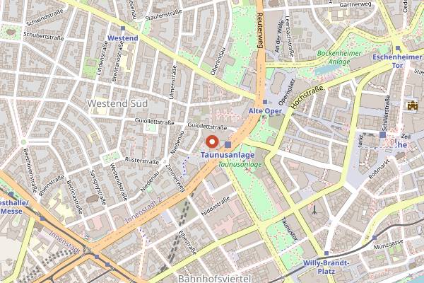 Map showing Moriki in Frankfurt