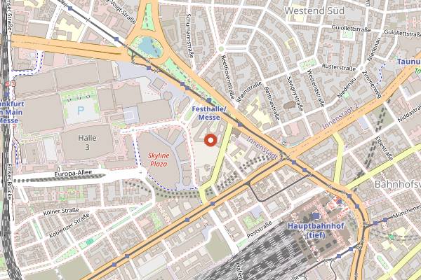 Map showing Kaffeewerk Espressionist in Frankfurt