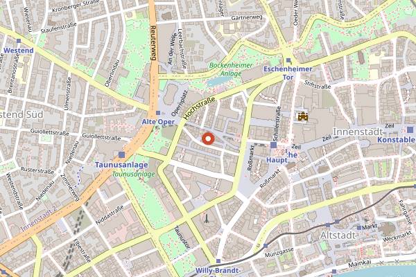 Map showing bidlabu in Frankfurt