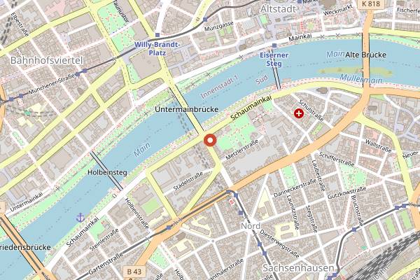 Map showing Lohninger in Frankfurt