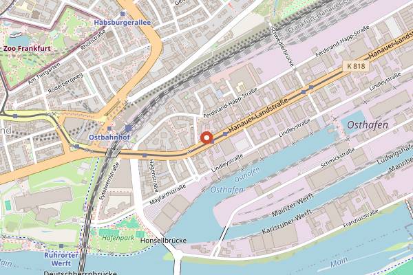 Map showing Masa Japanese Cuisine in Frankfurt
