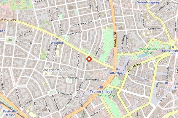 Map showing Mon Amie Maxi in Frankfurt